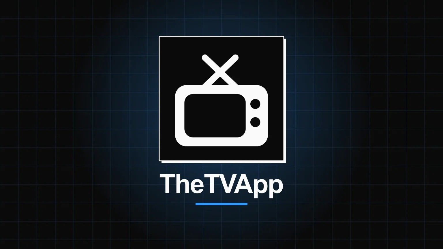 TheTVApp — live TV, sports and shows in your browser The TheTVApp logo — a white television with rabbit-ear antennas on a black tile